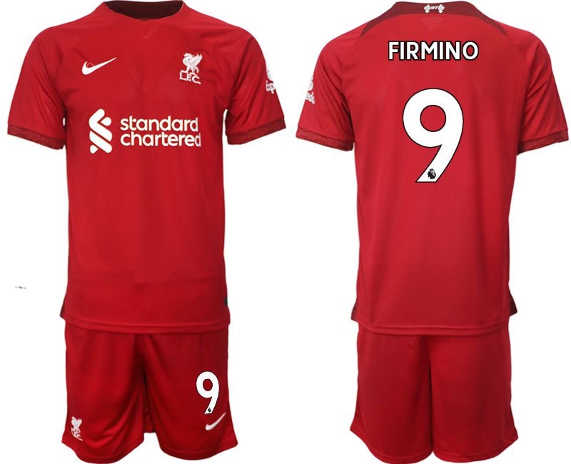 Men 2022-2023 Club Liverpool home red 9 Soccer Jersey
